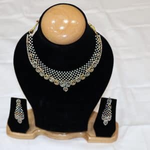 Gold and Diamond Necklace Set