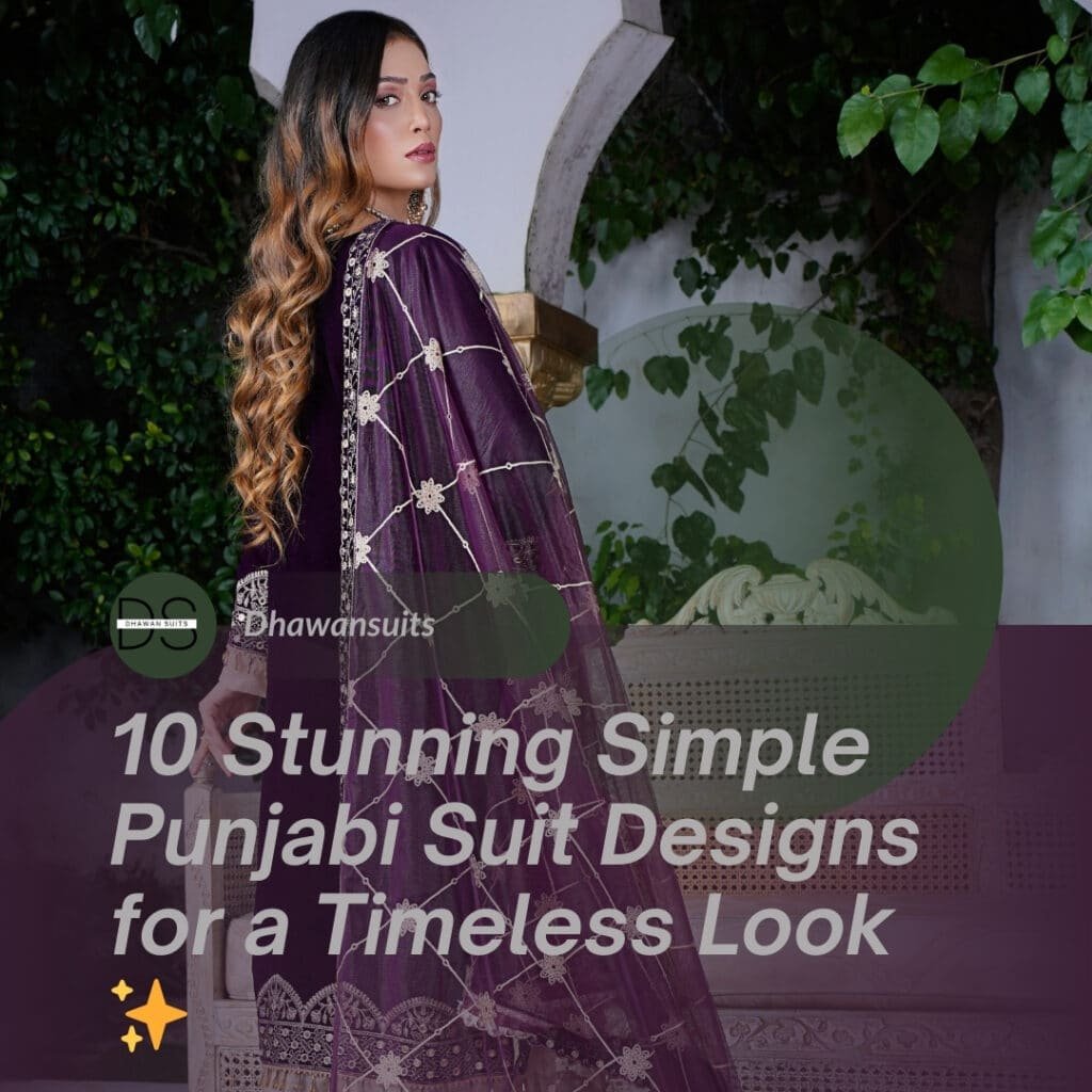 simple Punjabi suit design