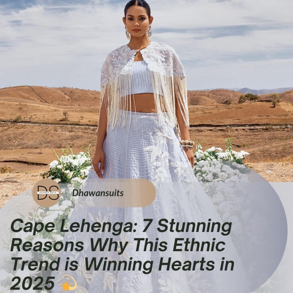 cape lehenga