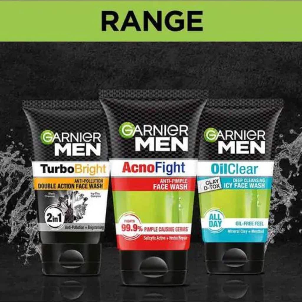 garnier men face wash