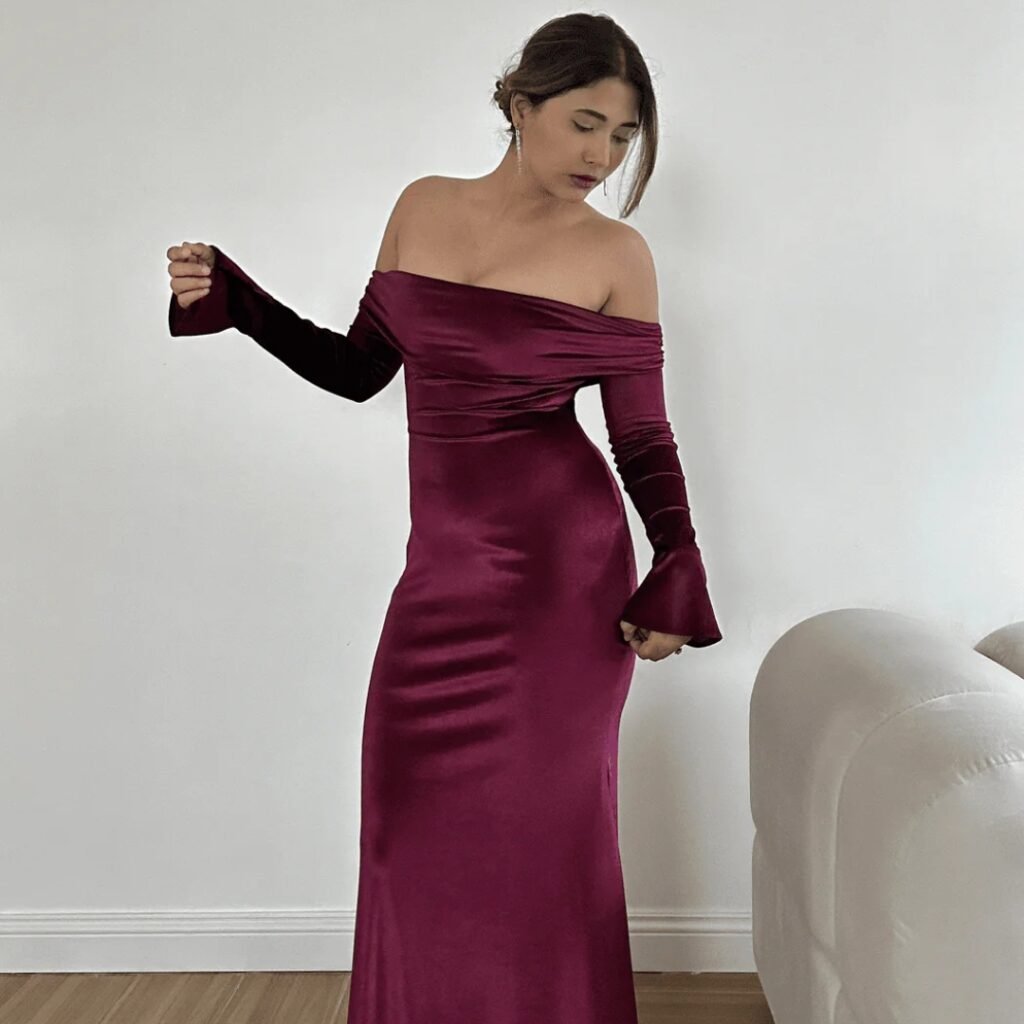 off shoulder dress