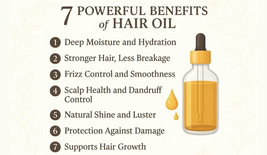 7 Powerful Benefits of Hair-Oil