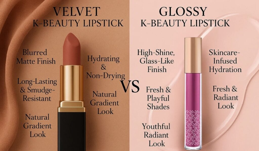 Velvet vs. Glossy: Which K Beauty Lipstick Trend Is Winning in 2025?