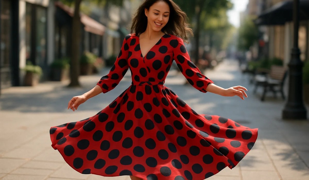 polka dot dress