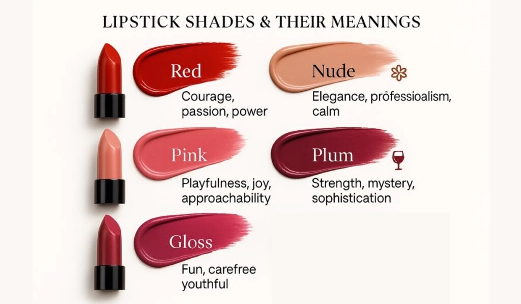 ❓ The Confidence Shades: What Each Lipstick Color Says About You