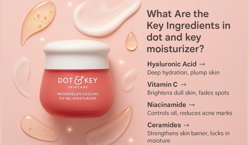 ❓ What Are the Key Ingredients in dot and key moisturizer?