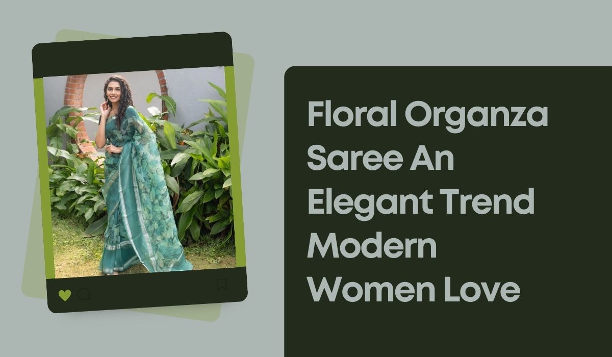 Floral Organza Saree